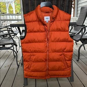 Men’s Old Navy Vibrant Orange Puffer Vest